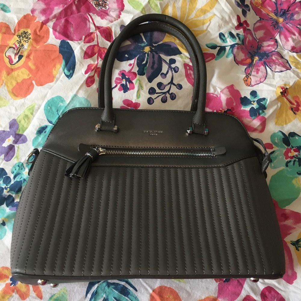 David Jones Paris gray purse/handbag